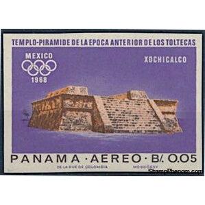 Panama 1967 Step Pyramid of Xochicalco-Stamps-Panama-StampPhenom