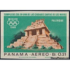 Panama 1967 Sun Temple of Palenque-Stamps-Panama-StampPhenom