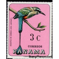 Panama 1967 Turquoise-browed Motmot (Eumomota superciliosa)-Stamps-Panama-StampPhenom