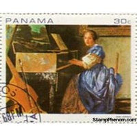 Panama 1968 Dame on Spinet, Johannes Vermeer (1576)-Stamps-Panama-Mint-StampPhenom