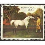 Panama 1968 "Gimcrack" (Equus ferus caballus), by George Stubbs-Stamps-Panama-Mint-StampPhenom