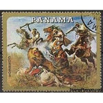 Panama 1968 Hunting on Horseback, by Rudolf Koller-Stamps-Panama-Mint-StampPhenom