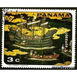 Panama 1968 Japanese ship; Japanese painting (17th century)-Stamps-Panama-Mint-StampPhenom