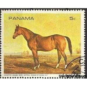 Panama 1968 "Lexington" (Equus ferus caballus), by Edward Troye-Stamps-Panama-Mint-StampPhenom