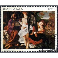 Panama 1968 Rest on the Flight into Egypt, Caravaggio (1597)-Stamps-Panama-Mint-StampPhenom