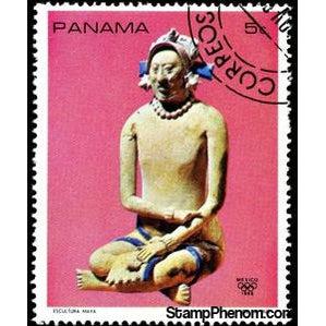 Panama 1968 Statue (Mayan culture)-Stamps-Panama-Mint-StampPhenom