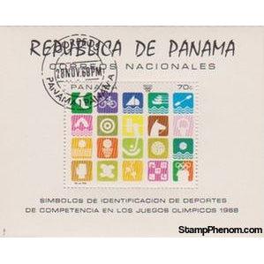 Panama 1968 Symbols of Summer Olympic events-Stamps-Panama-Mint-StampPhenom