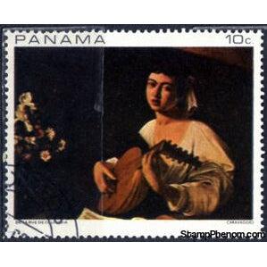 Panama 1968 The Lute Player, M. Caravaggio (c. 1596)-Stamps-Panama-Mint-StampPhenom