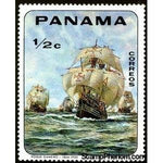 Panama 1968 The fleet of Pedro Alvarez Cabral, by Alfredo Roque Gameiro-Stamps-Panama-Mint-StampPhenom