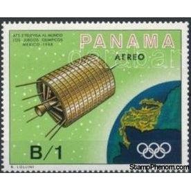 Panama 1969 ATS-3 Satellite Transmission Summer Olympics Mexico 1968-Stamps-Panama-Mint-StampPhenom