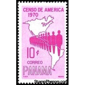Panama 1969 Map of Americas and People-Stamps-Panama-Mint-StampPhenom