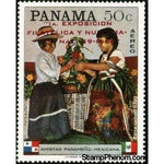 Panama 1969 Panama-Mexico Friendship overprinted "EXPO. FILAT.Y NUMISM."-Stamps-Panama-Mint-StampPhenom