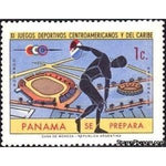Panama 1970 Stadium, Discus Thrower-Stamps-Panama-Mint-StampPhenom