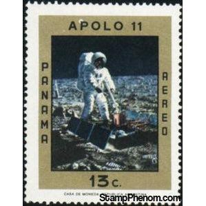 Panama 1971 Astronaut mounting measuring equipment-Stamps-Panama-Mint-StampPhenom