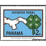 Panama 1971 Map of Panama and Rural Youth 4-S Program-Stamps-Panama-Mint-StampPhenom