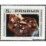 Panama 1972 Beaded necklace, Guaymi Indians-Stamps-Panama-StampPhenom