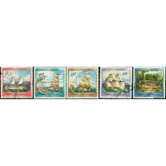 Papua New Guinea Ships , 5 stamps