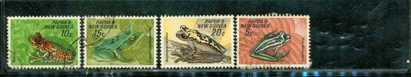 Papua New Guinea Frogs , 4 stamps