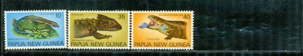 Papua New Guinea Reptiles , 3 stamps