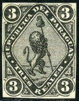 Paraguay 1870 Lion First issue