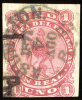 Paraguay 1870 Lion First issue