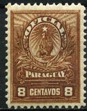 Paraguay 1900 Heraldic lion type with text OFICIAL-Stamps-Paraguay-StampPhenom