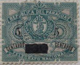 Paraguay 1900 Telegraph surcharged