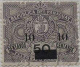 Paraguay 1900 Telegraph surcharged