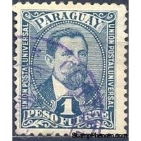 Paraguay 1901 Juan Bautista Egusquiza, 1894-1898-Stamps-Paraguay-StampPhenom