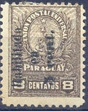 Paraguay 1902 overprint "Habilitado s" and new value.-Stamps-Paraguay-StampPhenom