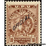 Paraguay 1903 1903 Sentinel Lion - overprinted "OFICIAL"-Stamps-Paraguay-StampPhenom
