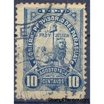 Paraguay 1904 Sixth heraldic lion;GOBIERNO Provisorio DEL PARAGUAY-Stamps-Paraguay-StampPhenom