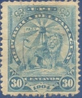 Paraguay 1906 Sentinel Lion at Rest-Stamps-Paraguay-StampPhenom