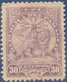 Paraguay 1908 Sentinel Lion at Rest-Stamps-Paraguay-StampPhenom