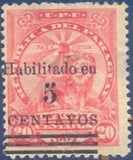 Paraguay 1908 Surcharged-Stamps-Paraguay-StampPhenom