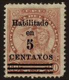 Paraguay 1908 Surcharged-Stamps-Paraguay-StampPhenom