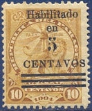 Paraguay 1908 Surcharged-Stamps-Paraguay-StampPhenom