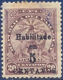 Paraguay 1908 Surcharged-Stamps-Paraguay-StampPhenom
