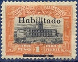 Paraguay 1908 Surcharged-Stamps-Paraguay-StampPhenom