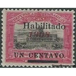 Paraguay 1908 Surcharged CENTAVO-Stamps-Paraguay-StampPhenom
