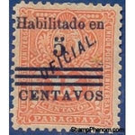 Paraguay 1908 Surcharged-Stamps-Paraguay-StampPhenom