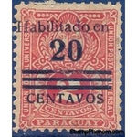 Paraguay 1908 YT 22 overprinted-Stamps-Paraguay-StampPhenom