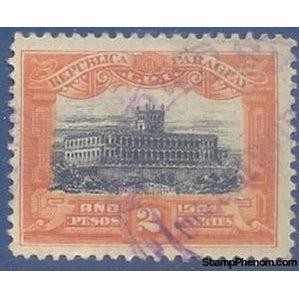 Paraguay 1909 Governmental Palace, Asunción-Stamps-Paraguay-StampPhenom