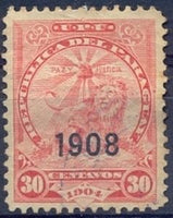 Paraguay 1909 Overprints-Stamps-Paraguay-StampPhenom