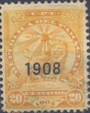 Paraguay 1909 Overprints-Stamps-Paraguay-StampPhenom