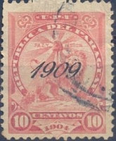 Paraguay 1909 Overprints-Stamps-Paraguay-StampPhenom