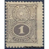 Paraguay 1910 Coat of arms above numeral of value-Stamps-Paraguay-StampPhenom