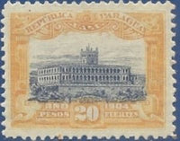 Paraguay 1910 Governmental Palace, Asunción-Stamps-Paraguay-StampPhenom