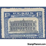 Paraguay 1920 Government building, below inscription "Constitución Naciona-Stamps-Paraguay-Mint-StampPhenom