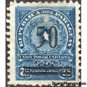 Paraguay 1920 Regular isues of 1913 surcharged-Stamps-Paraguay-Mint-StampPhenom